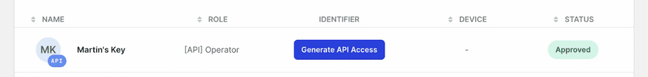 Generate API Access